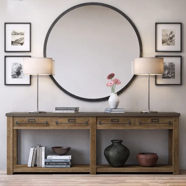 furniture – ZINC-TOP MERCANTILE CONSOLE 3D Model furniture – ZINC-TOP MERCANTILE CONSOLE 3D Model