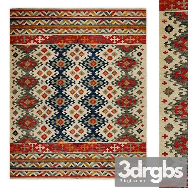 Fusion souk kelim rug by john lewis & partners 3D Model Download