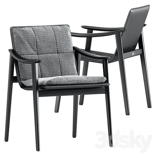 FYNN chair 2 by Minotti 3D Model FYNN chair 2 by Minotti 3D Model