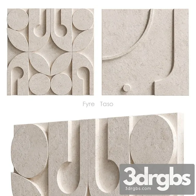 Fyre Taso Relef Crate Barrel 3D Model Download