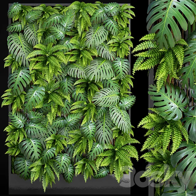 Fytowall 1. Vertical garden phytowall phytomodl landscaping green picture bush wall decor branches monstera fern eco eco decor loft 3D Model Fytowall 1. Vertical garden phytowall phytomodl landscaping green picture bush wall decor branches monstera fern eco eco decor loft 3D Model