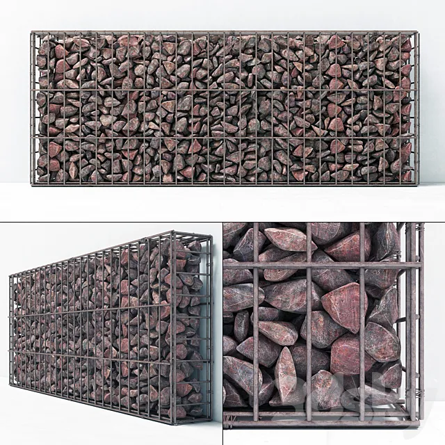 Gabion cage _ Gabion cage 3D Model Gabion cage _ Gabion cage 3D Model