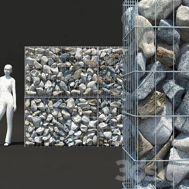 Gabion Classic Stone 3DModel Gabion Classic Stone 3DModel