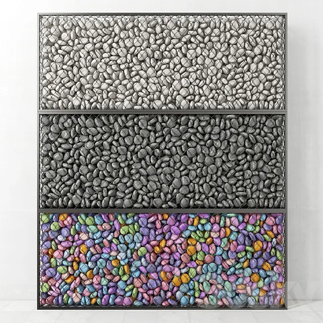 Gabion medium pebble _ Gabion medium pebble 3D Model Gabion medium pebble _ Gabion medium pebble 3D Model