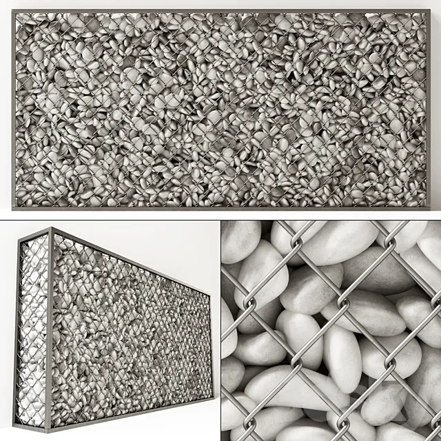 Gabion pebble low n6 Two 3DModel Gabion pebble low n6 Two 3DModel