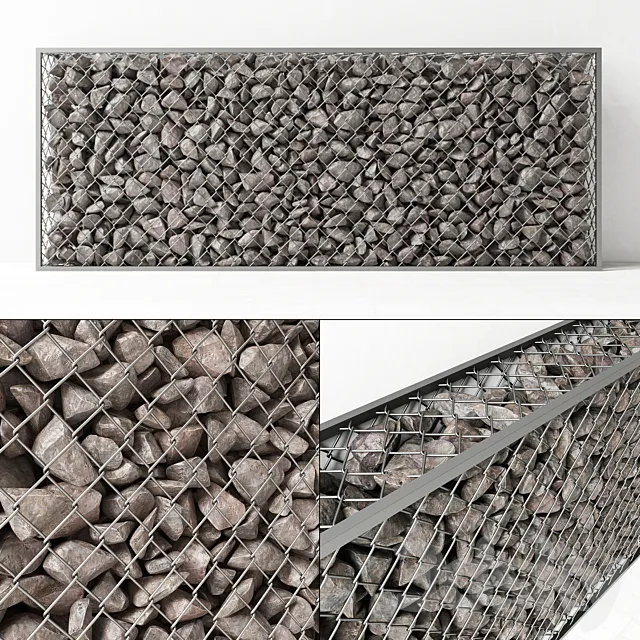 Gabion rock stone _ Gabion rock rock 3D Model Gabion rock stone _ Gabion rock rock 3D Model