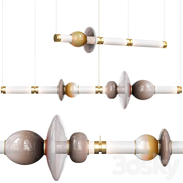 Gabriel Scott Luna Chandelier – Two Tier 3D Model