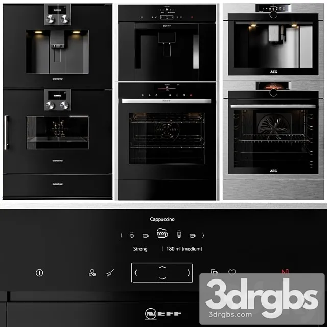 Gaggenau, aeg and neff double oven and coffeemaker collection Gaggenau, aeg and neff double oven and coffeemaker collection