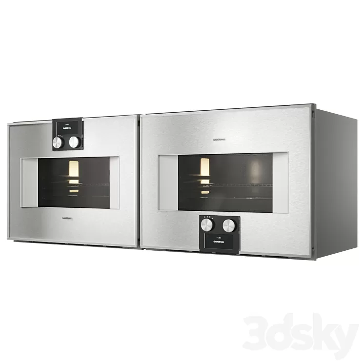 Gaggenau BM450110 and BM454110 set 3D Model