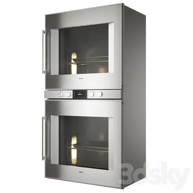 Gaggenau BX480111 double oven 400 series 3D Model Gaggenau BX480111 double oven 400 series 3D Model