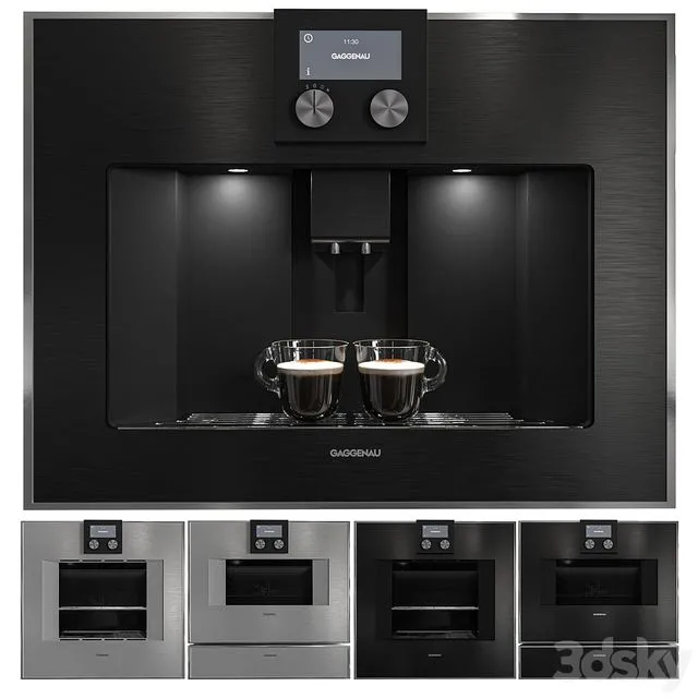 Gaggenau Kitchen Appliance Collection 3D Model Gaggenau Kitchen Appliance Collection 3D Model