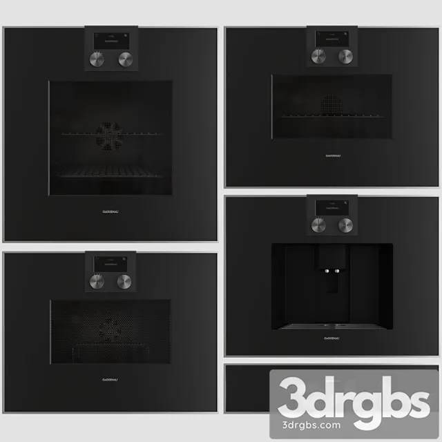 Gaggenau Kitchen Appliance Set 3D Model Download