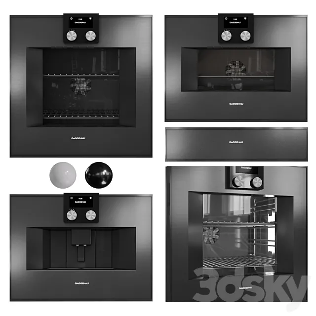 Gaggenau Oven Collection 04 3D Model Gaggenau Oven Collection 04 3D Model
