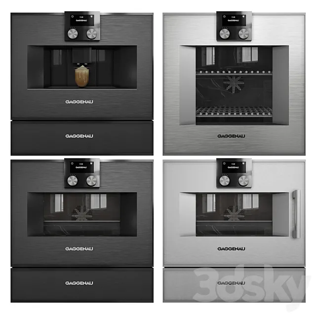 Gaggenau Oven Collection Vol 03 3D Model Gaggenau Oven Collection Vol 03 3D Model