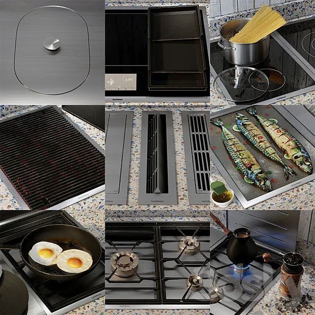 Gaggenau Vario 400 tableware set 3DModel