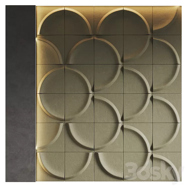 GAIA Acoustic Wall Panel by Blastation 3D Model Free Download