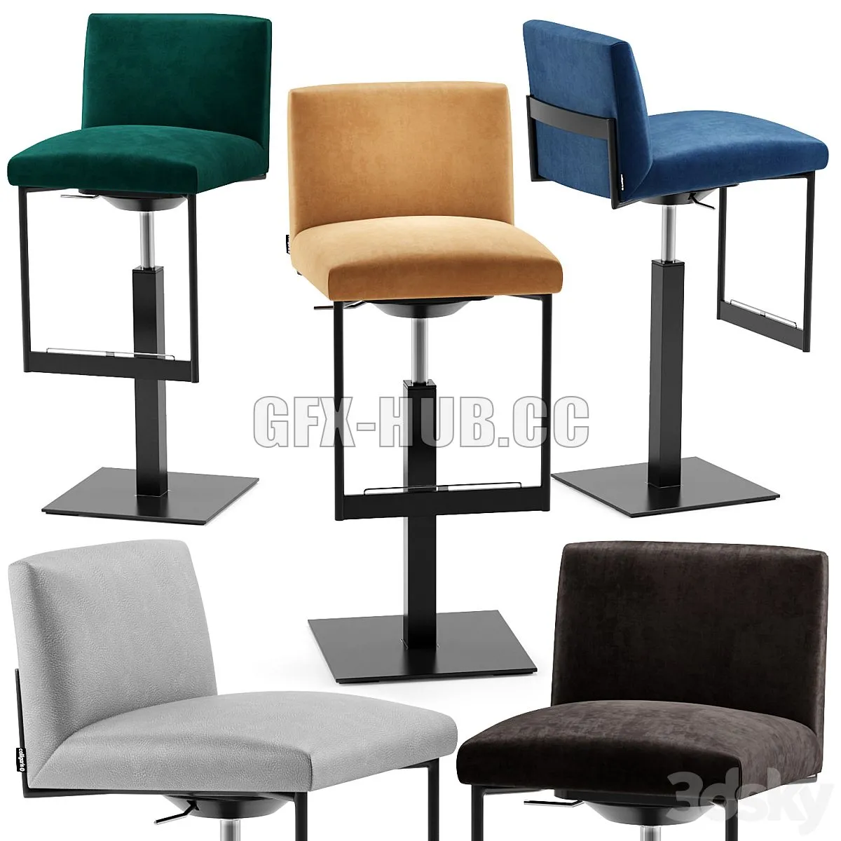 Gala barchair cs1870 – Calligaris 3D Model