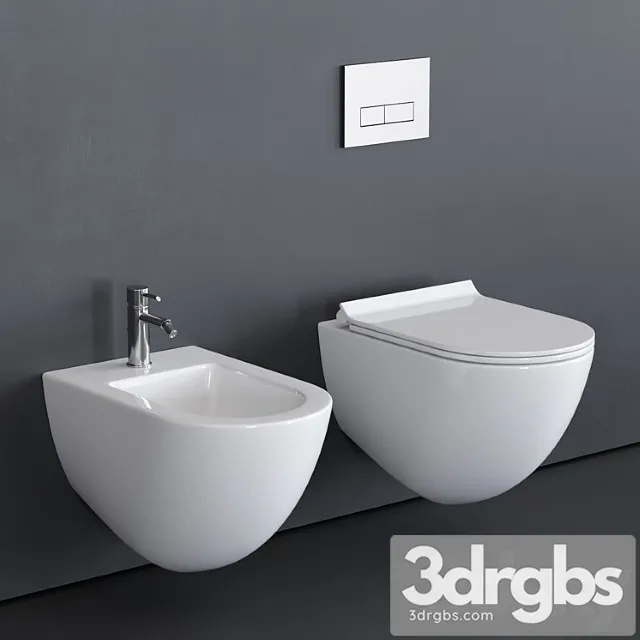 Galassia Dream Wall Hung Wc Art 7312 Art 7313 3D Model Download