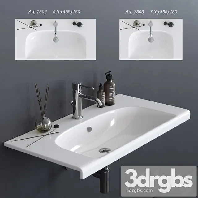 Galassia Dream Washbasin Art 7302 Art 7303 3D Model Download Galassia Dream Washbasin Art 7302 Art 7303 3D Model Download