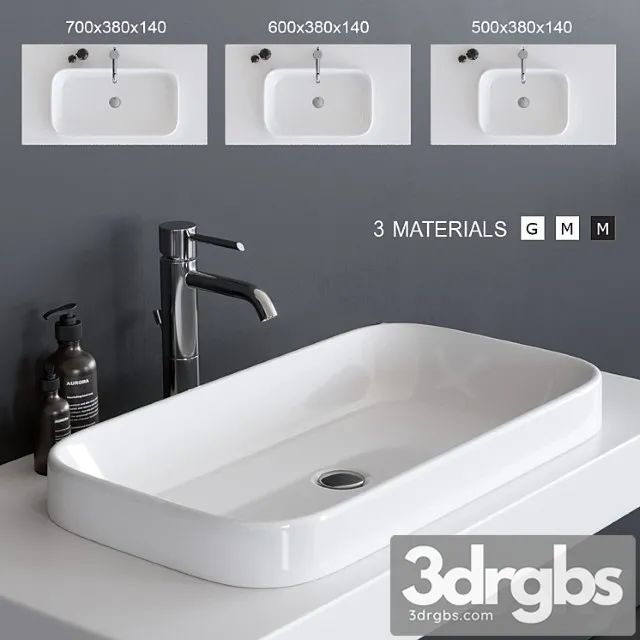 Galassia Meg 11 Washbasin Art 5453 Art 5452 Art 5417 3D Model Download Galassia Meg 11 Washbasin Art 5453 Art 5452 Art 5417 3D Model Download