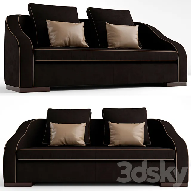 Galimberti Nino Edmond 2-seater sofa 3D Model