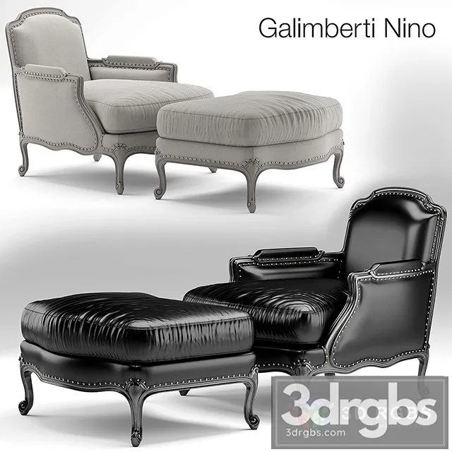 Galimberti Nino Pigra Poltrona Armchair 3D Model Download Galimberti Nino Pigra Poltrona Armchair 3D Model Download