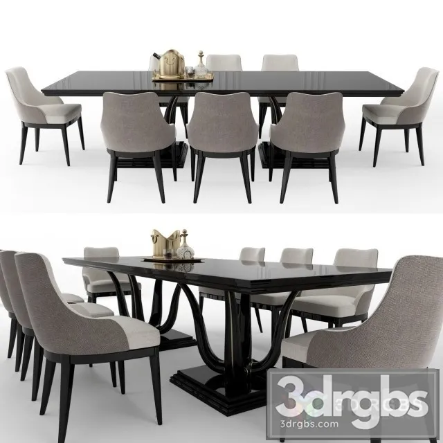 Galimberti Nino Table and Chair 3D Model Download