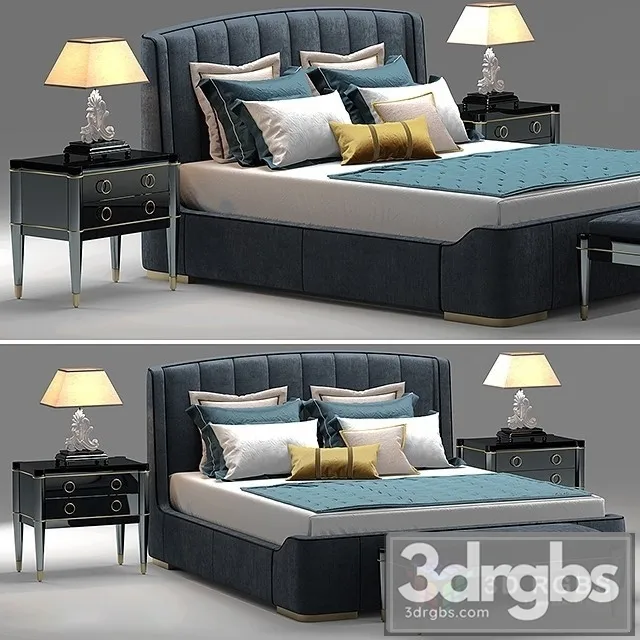 Galimberti Zaffiro Bed 3D Model Download