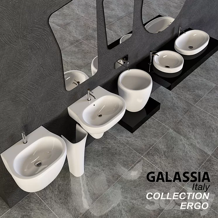 Gallasia Ergo sinks 3D Model