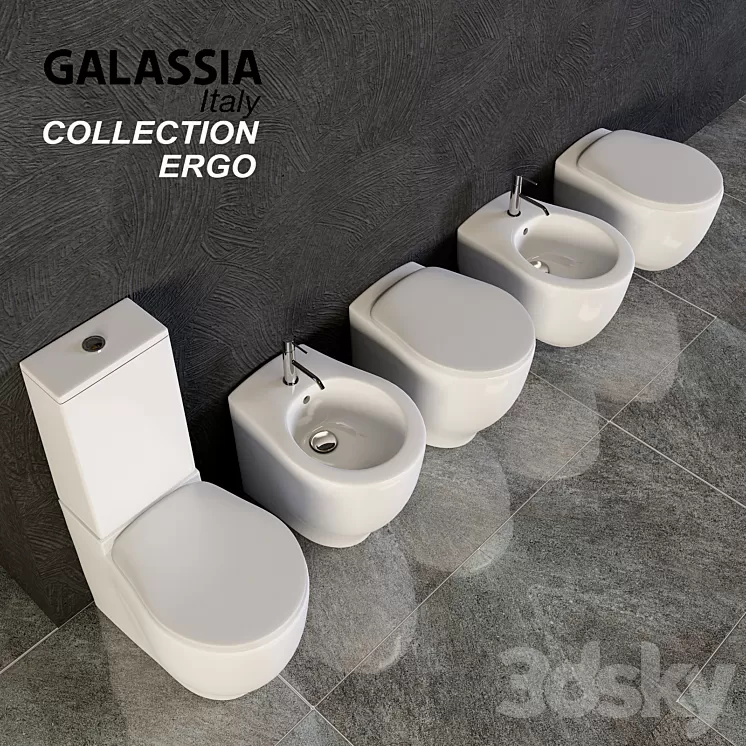 Gallasia Ergo toilet bidet 3D Model