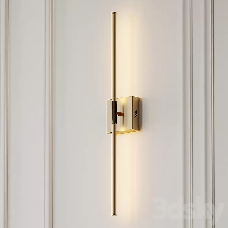 Gallatin Dimmable Gold and Silver Wall Sconce by Orren Ellis 3D Model Gallatin Dimmable Gold and Silver Wall Sconce by Orren Ellis 3D Model
