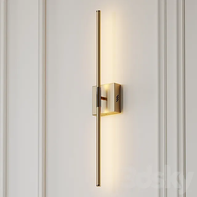 Gallatin Dimmable Gold and Silver Wall Sconce by Orren Ellis 3DModel