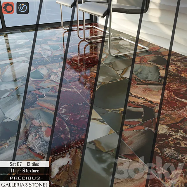 Galleria of Stone Italy Set 07 3D Model Galleria of Stone Italy Set 07 3D Model