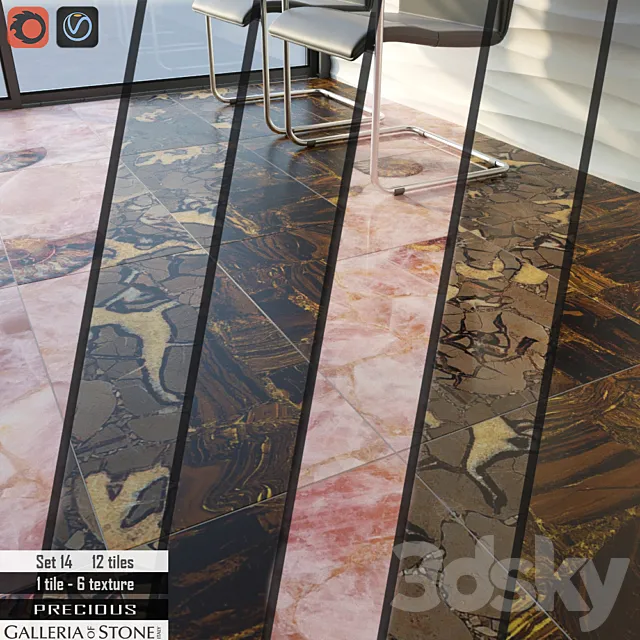 Galleria of Stone Italy Set 14 3D Model Galleria of Stone Italy Set 14 3D Model