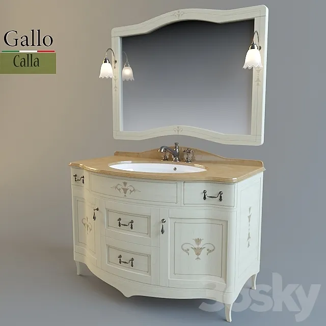 Gallo mobili 3D Model Gallo mobili 3D Model