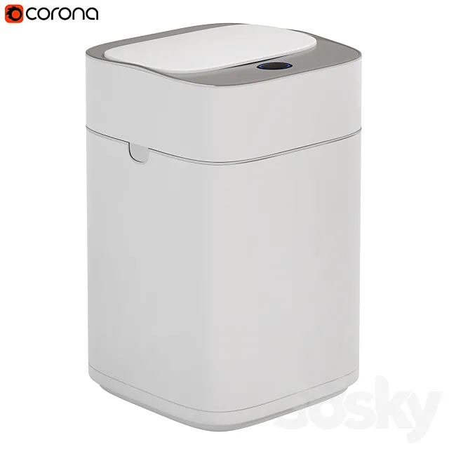 Gallon Touchless Smart Adsorption Trash Can by Joybos 3D Model