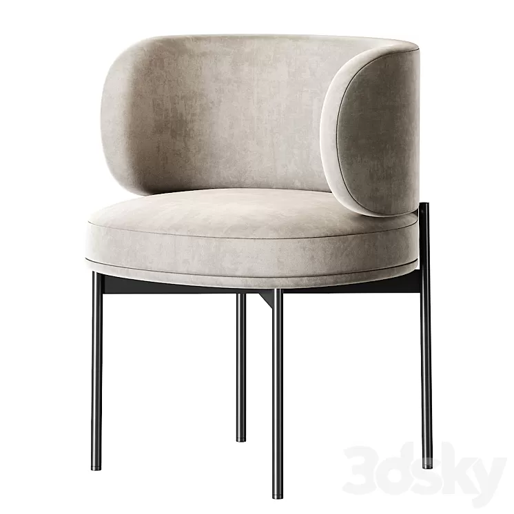 Gallotti & Radice Akiko Chair 3D Model Gallotti & Radice Akiko Chair 3D Model