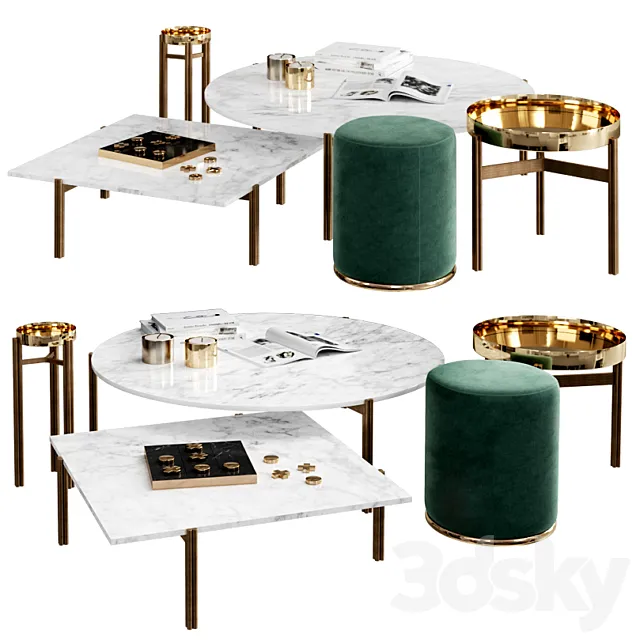 Gallotti & Radice Coffee table Twelve 3DModel
