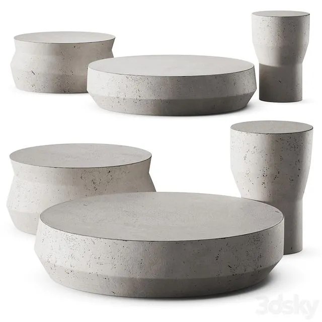 Gallotti & Radice Drummers Coffee Tables 3D Model