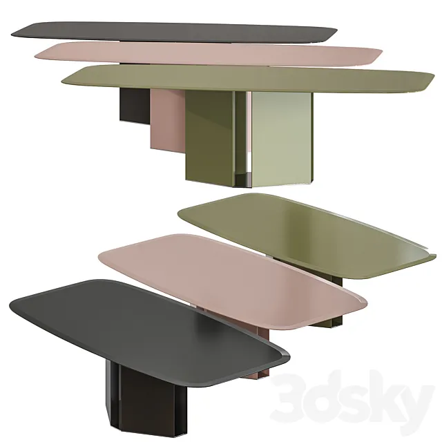 Gallotti & Radice Eyl Crystal Table 3D Model