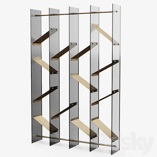 Gallotti & Radice  ISOLA bookcase 3DModel