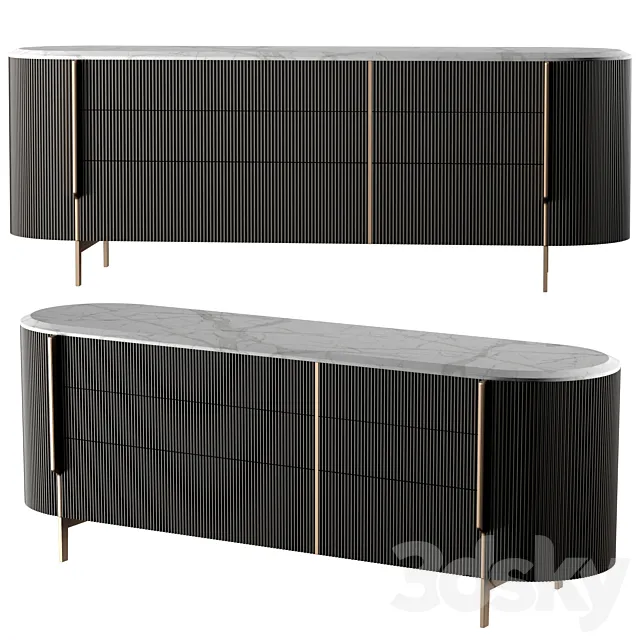Gallotti & Radice Kumi sideboard 3DModel Gallotti & Radice Kumi sideboard 3DModel
