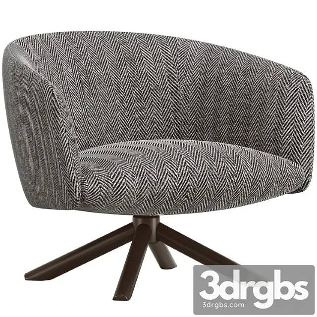 Gallotti & radice livre swivel armchair Gallotti & radice livre swivel armchair