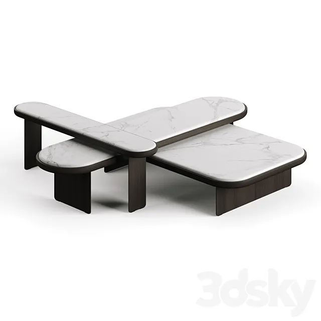 Gallotti Radice Sensei Coffee Table 3D Model
