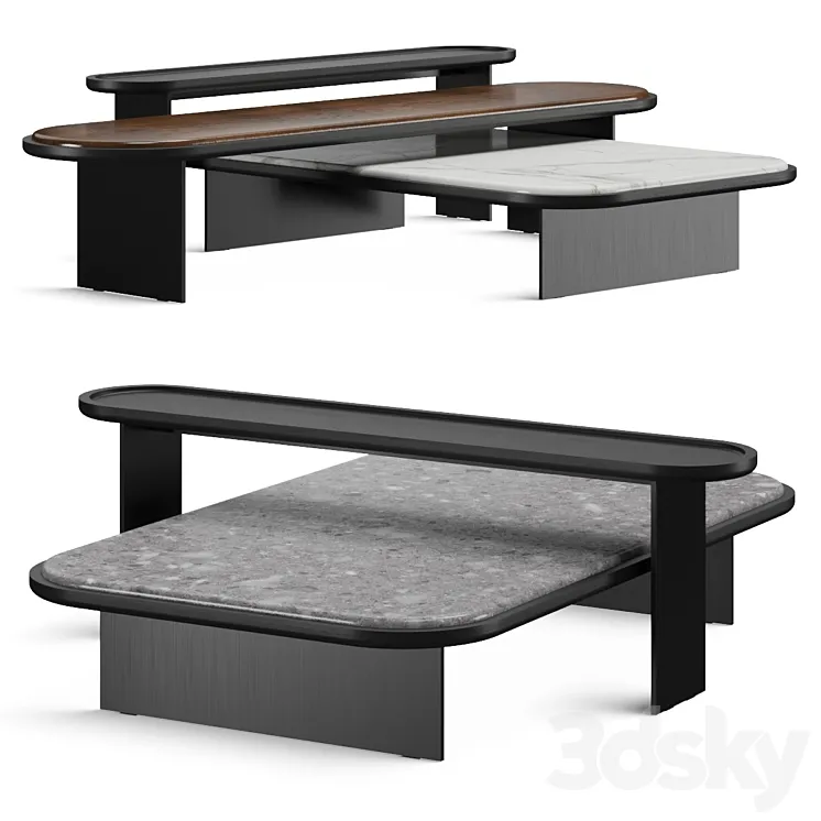 Gallotti & Radice Sensei Coffee Tables 3D Model Free Download