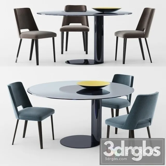 Gallottiradice Table and Chair 3D Model Download