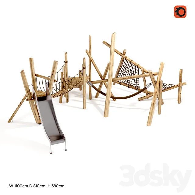 Game complex Taiga. IK 0153T-5 3D Model Game complex Taiga. IK 0153T-5 3D Model