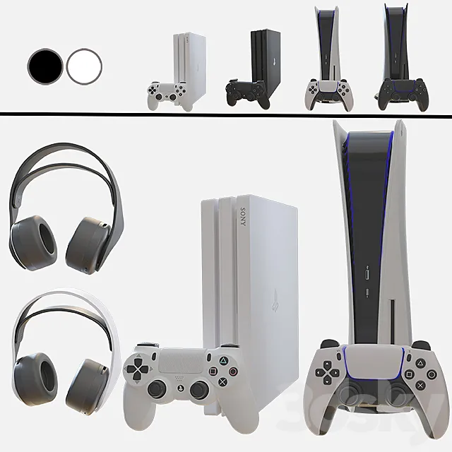 Game console Sony PlayStation CET 3D Model