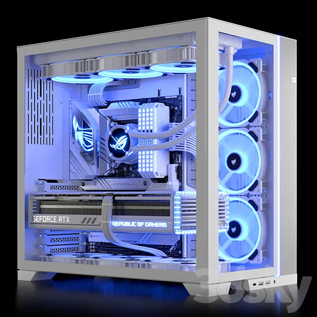 Gaming PC 8 Corona 3D Model