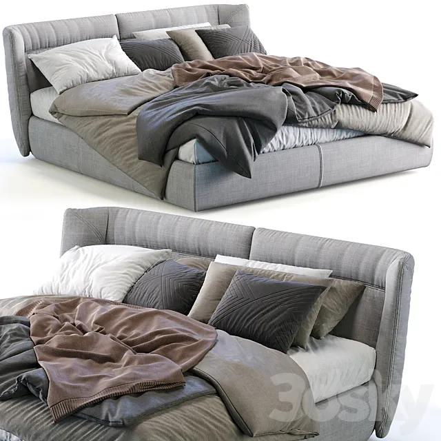 Gamma Bed Tulip Night 3D Model Gamma Bed Tulip Night 3D Model